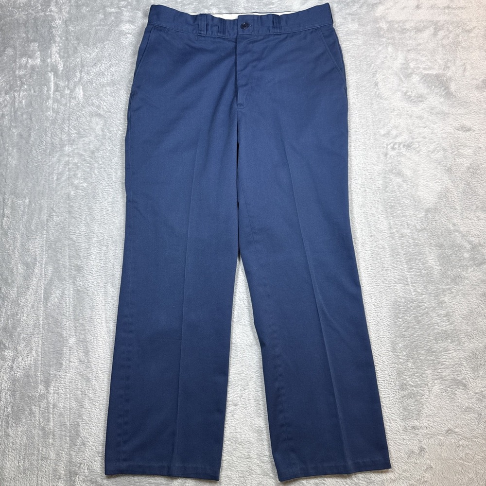 Vintage‎ Big Mac Rugged Twill Work Pants Mens 36x32 Blue Relaxed